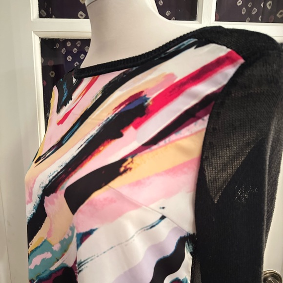 Artist brush stroke long sleeve top - Picture 2 of 7